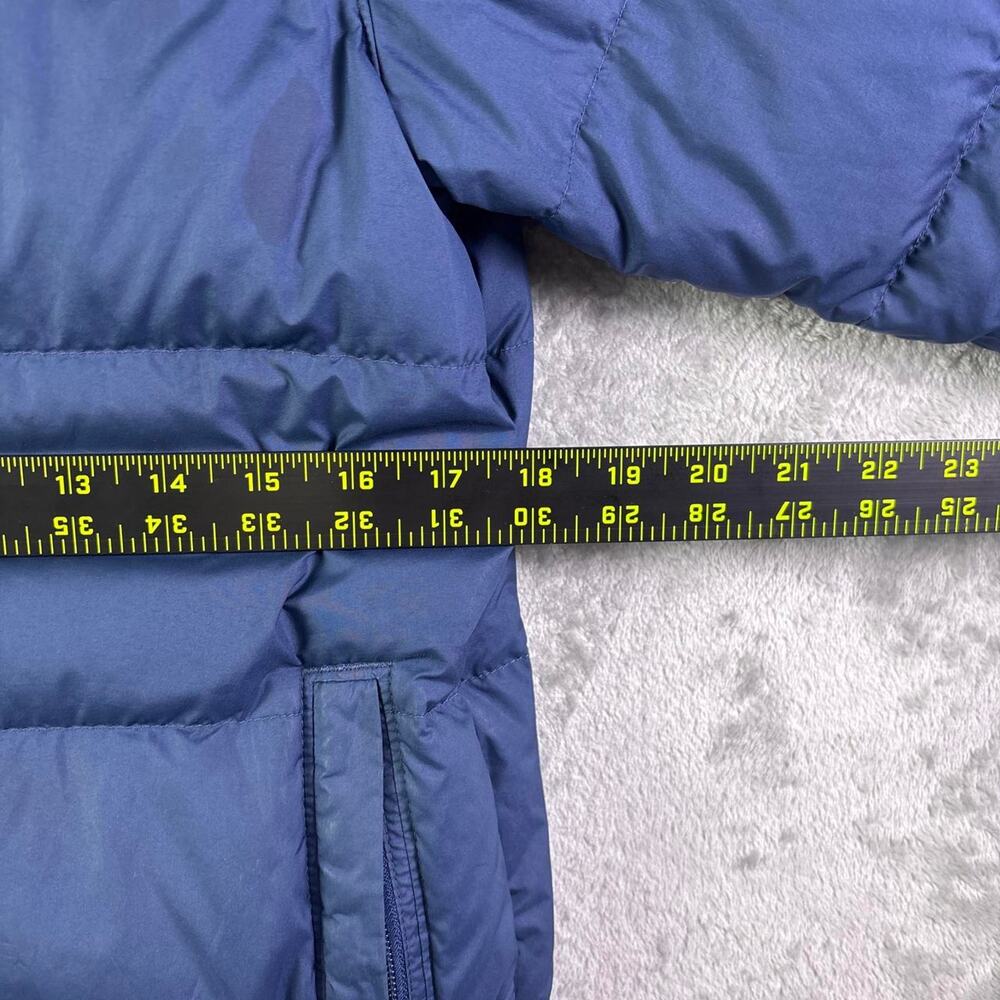 Patagonia Bivy Down Hoody Jacket Boys Large 12 Blue Puffer Full Zip Winter Coat - Picture 4 of 7